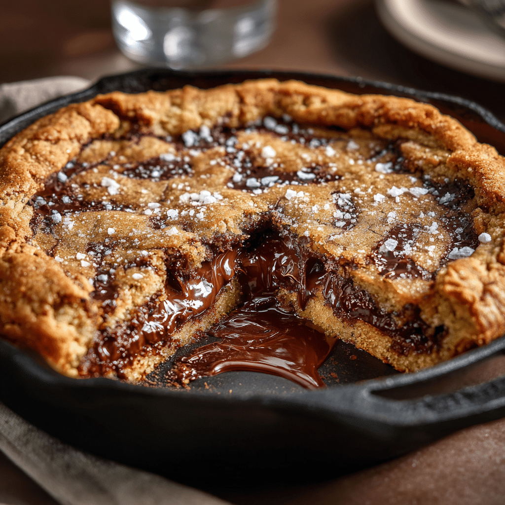 The Ultimate Nutella Cookie Pie Recipe - Recipe Image
