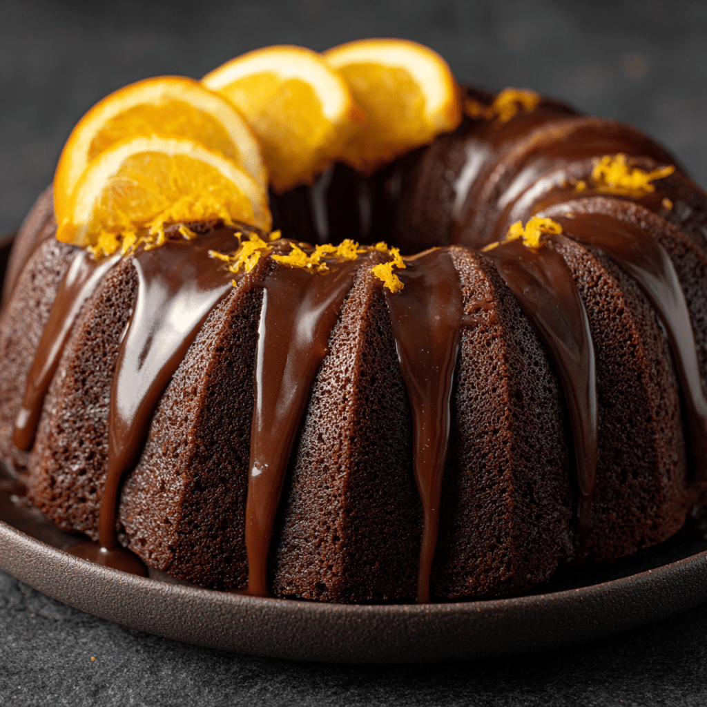 Orange Chocolate Bundt Cake Recipe - Recipe Image