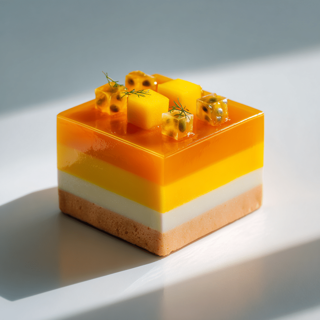 Tropical Fruit Mousse Cake Recipe - Recipe Image