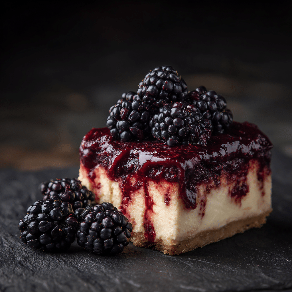 Blackberry Cream Cheese Cake Recipe - Recipe Image