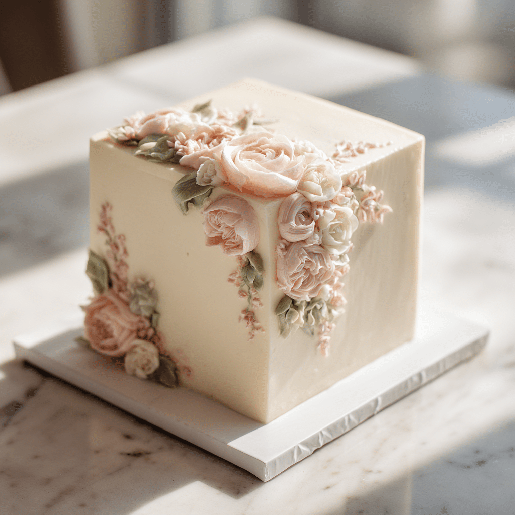 Baby in Bloom Vanilla Floral Cake Recipe - Recipe Image
