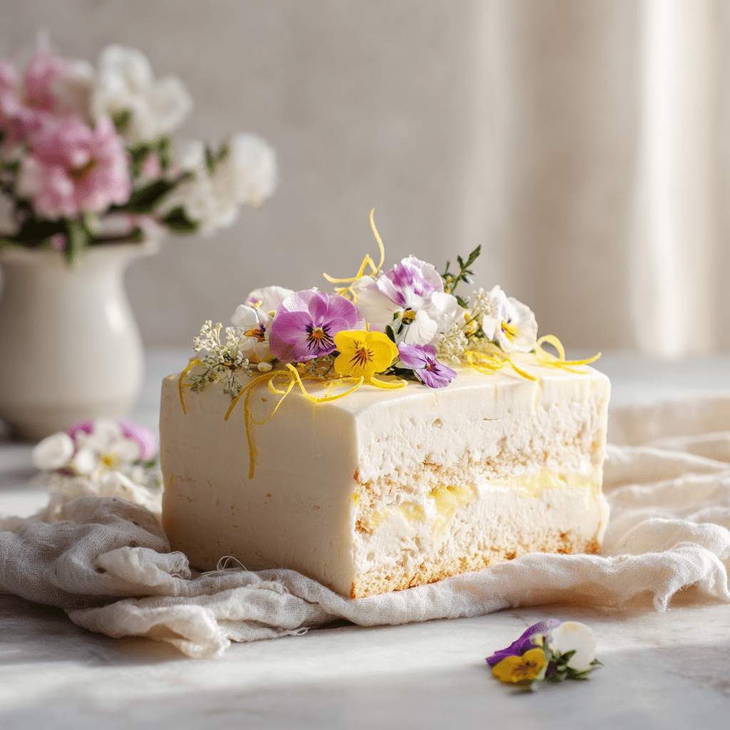 Lemon Elderflower Spring Cake Recipe - Recipe Image