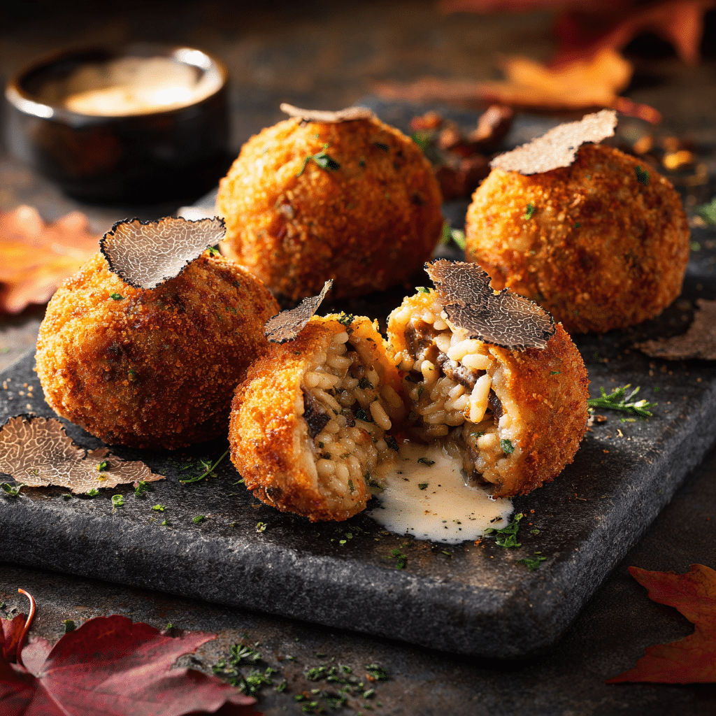Truffle Mushroom Arancini Recipe - Recipe Image