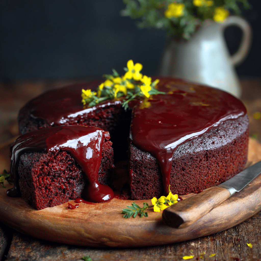 Beetroot Chocolate Cake Recipe - Recipe Image