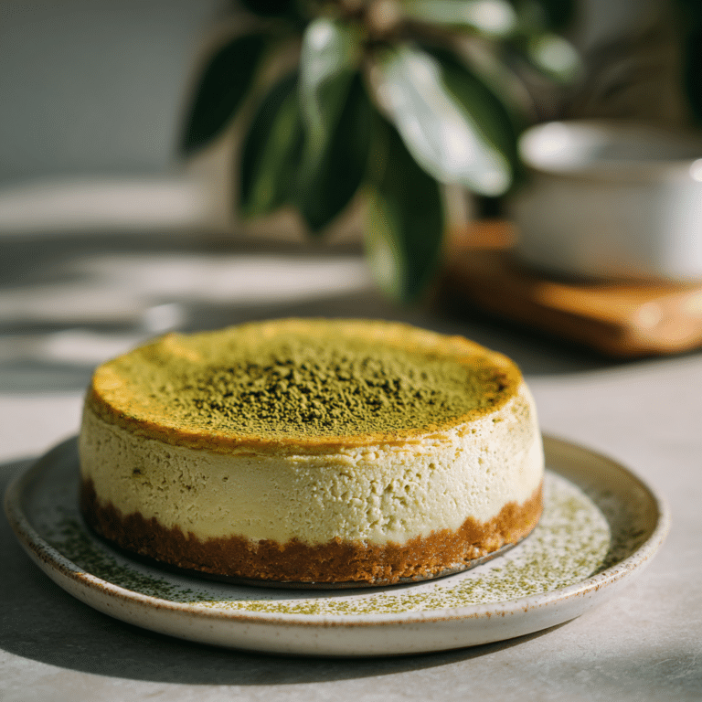 White Chocolate Matcha Cheesecake: A Modern Fusion Dessert Recipe