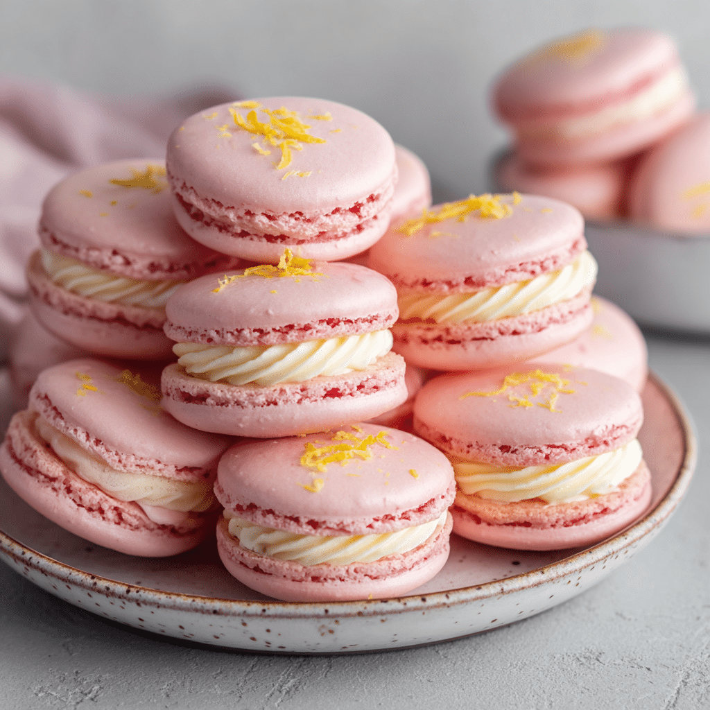 Pink Lemonade Macarons Recipe - Recipe Image