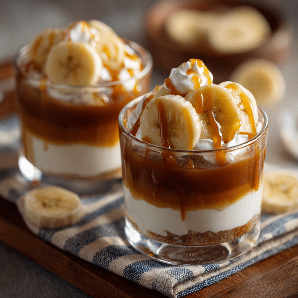 Caramel Banana Dessert Glasses: An Amazing Ultimate Recipe - Recipe Image