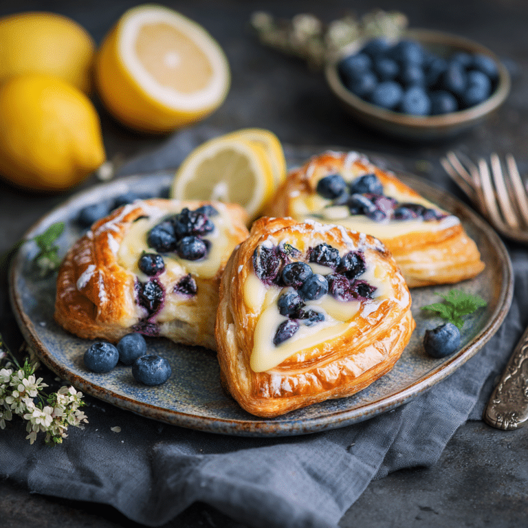 Lemon Blueberry Cheese Danish Recipe
