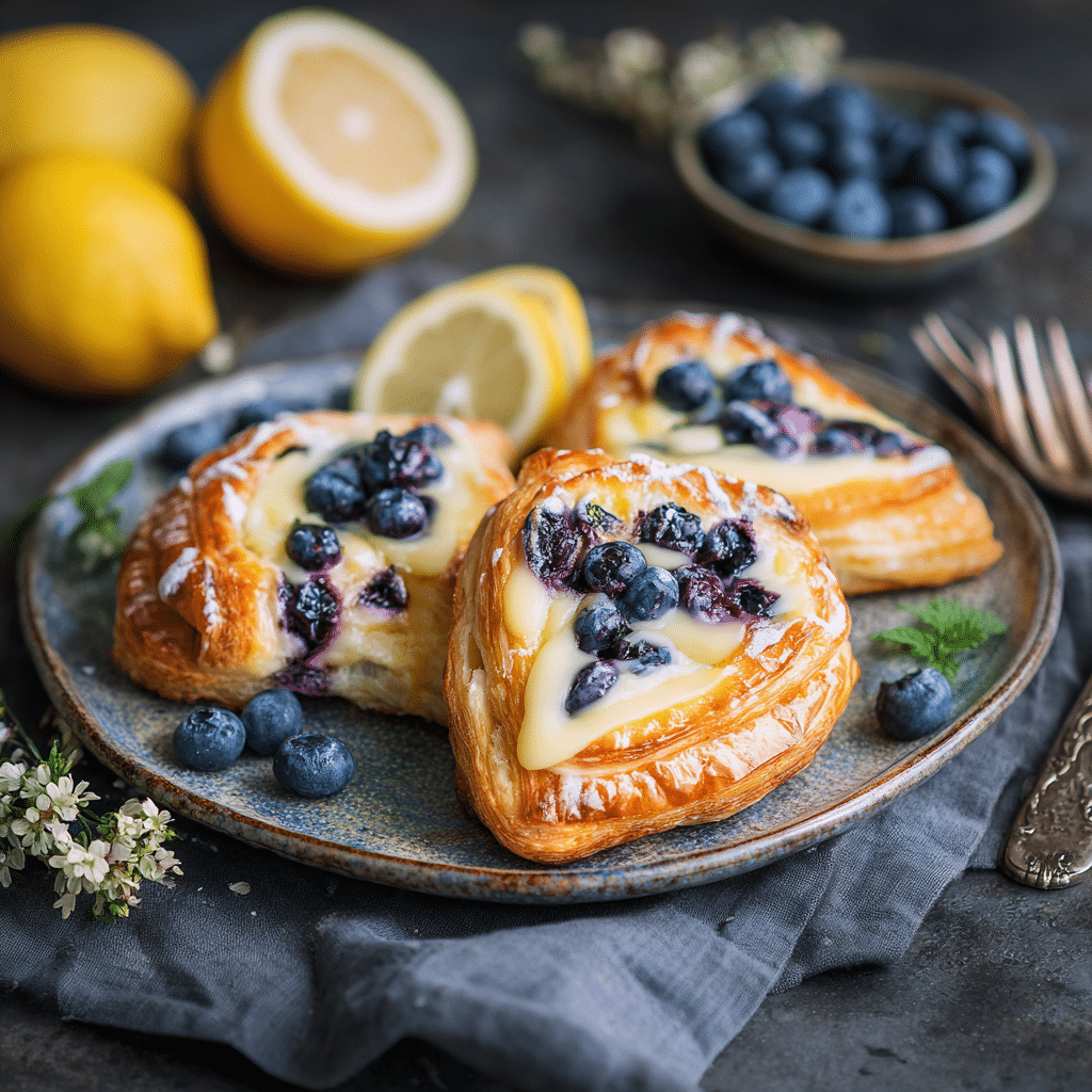 Lemon Blueberry Cheese Danish Recipe