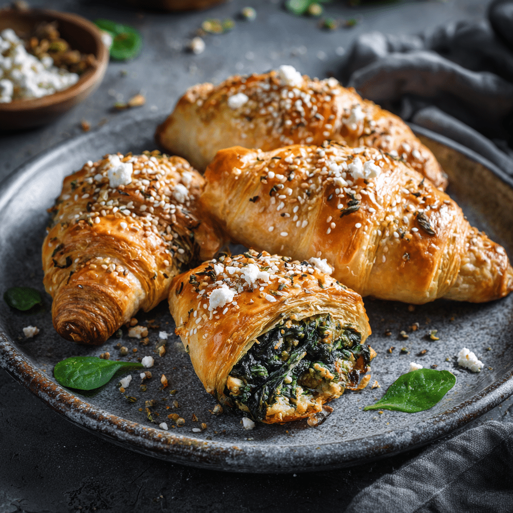 Spanakopita Croissants Recipe - Recipe Image