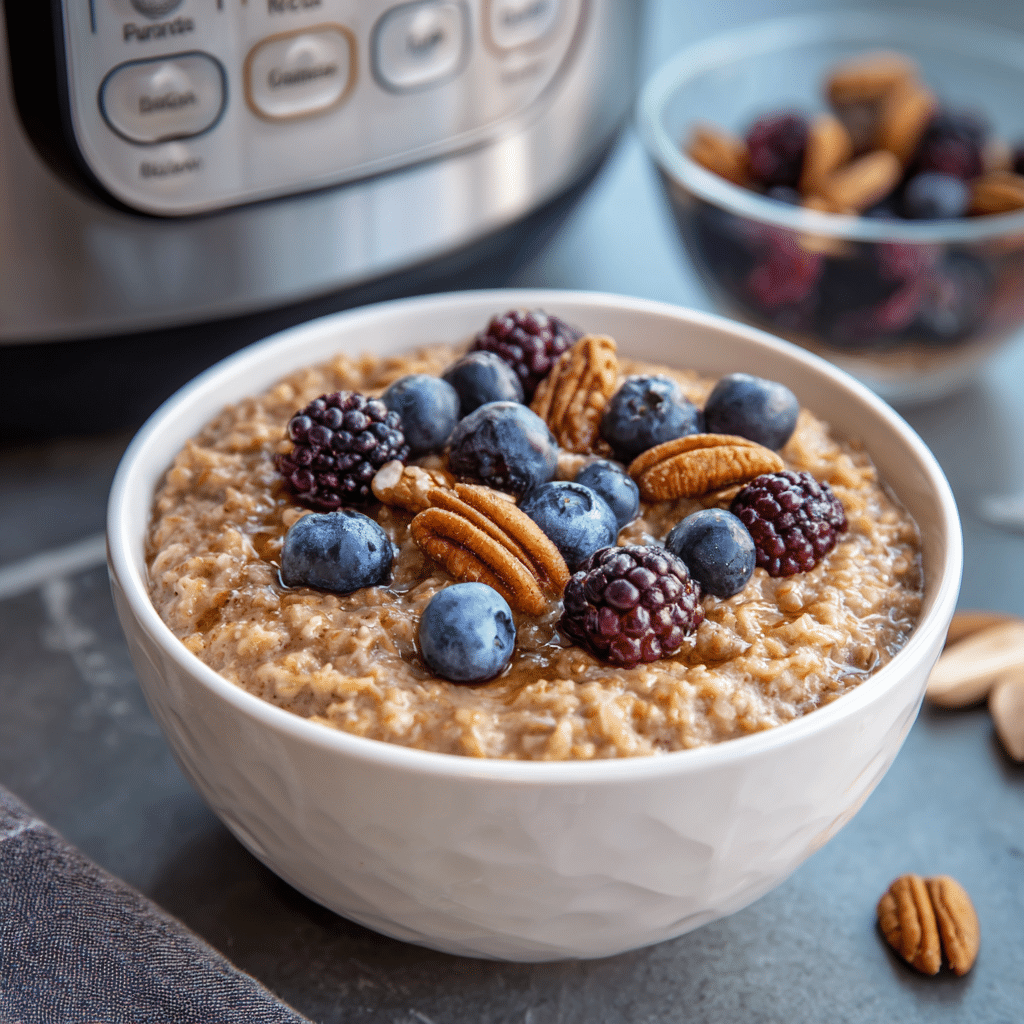 Instant Pot Steel Cut Oats Recipe - Recipe Image