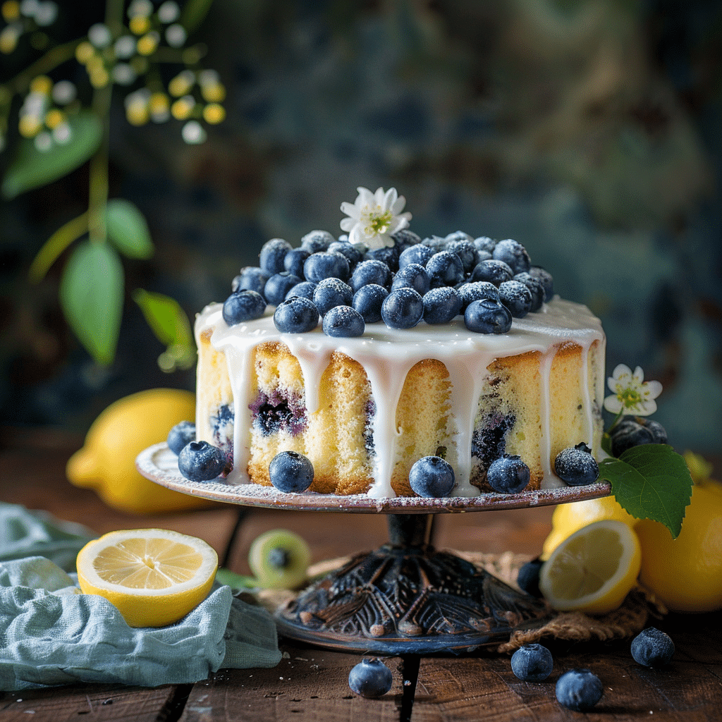 Lemon Blueberry Bliss Cake – Fresh & Balanced Recipe - Recipe Image