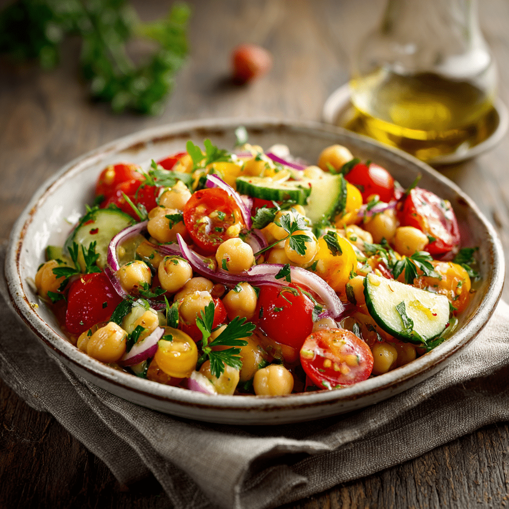 Mediterranean Chickpea Salad Recipe - Recipe Image
