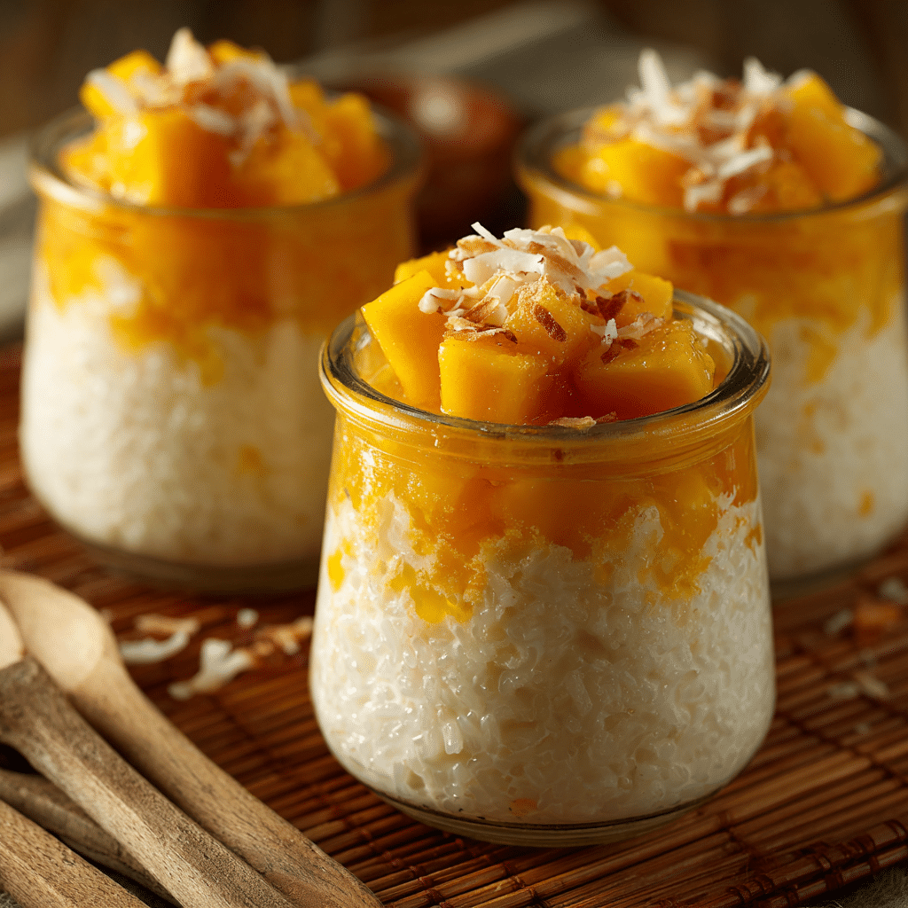 Coconut Mango Rice Cups Recipe - Recipe Image