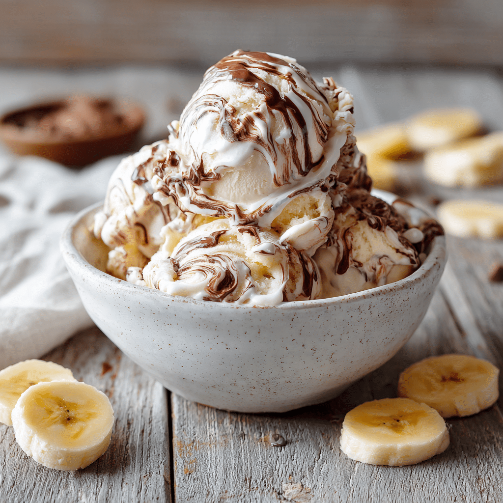Chocolate Banana Ice Cream (No-Churn) Recipe - Recipe Image