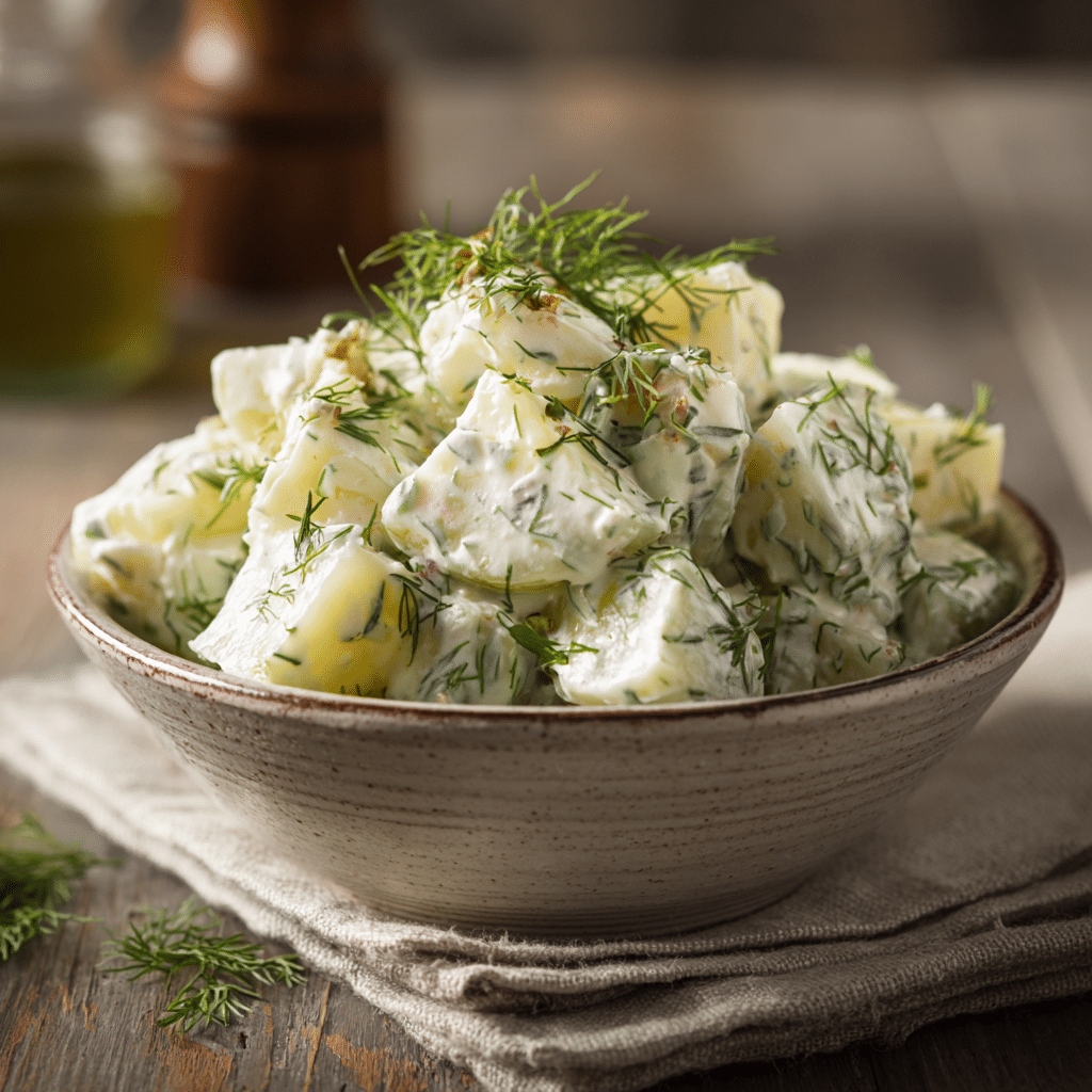 Creamy Potato & Dill Salad Recipe - Recipe Image