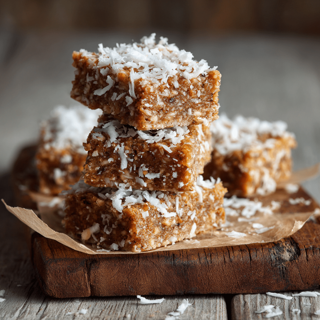 Coconut Date Energy Squares Recipe - Recipe Image