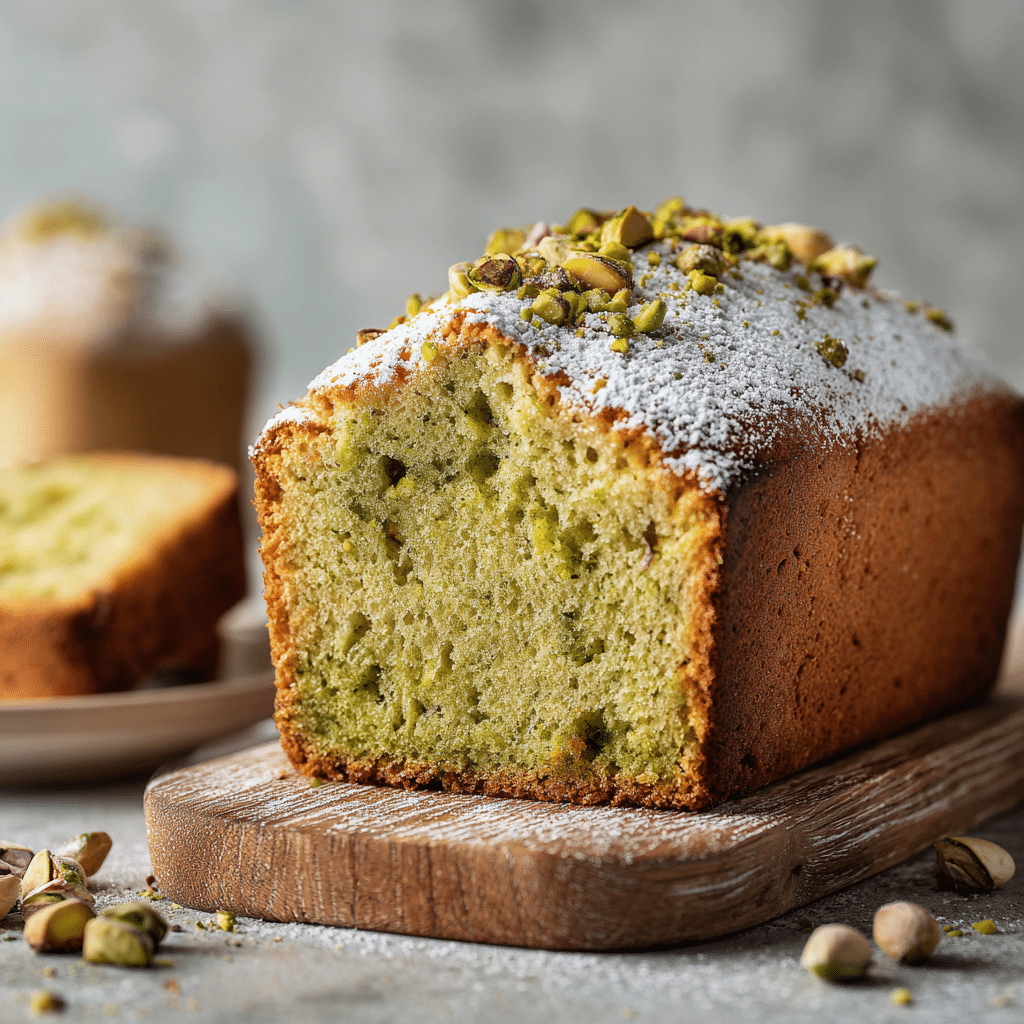 Pistachio Cream Loaf Recipe - Recipe Image