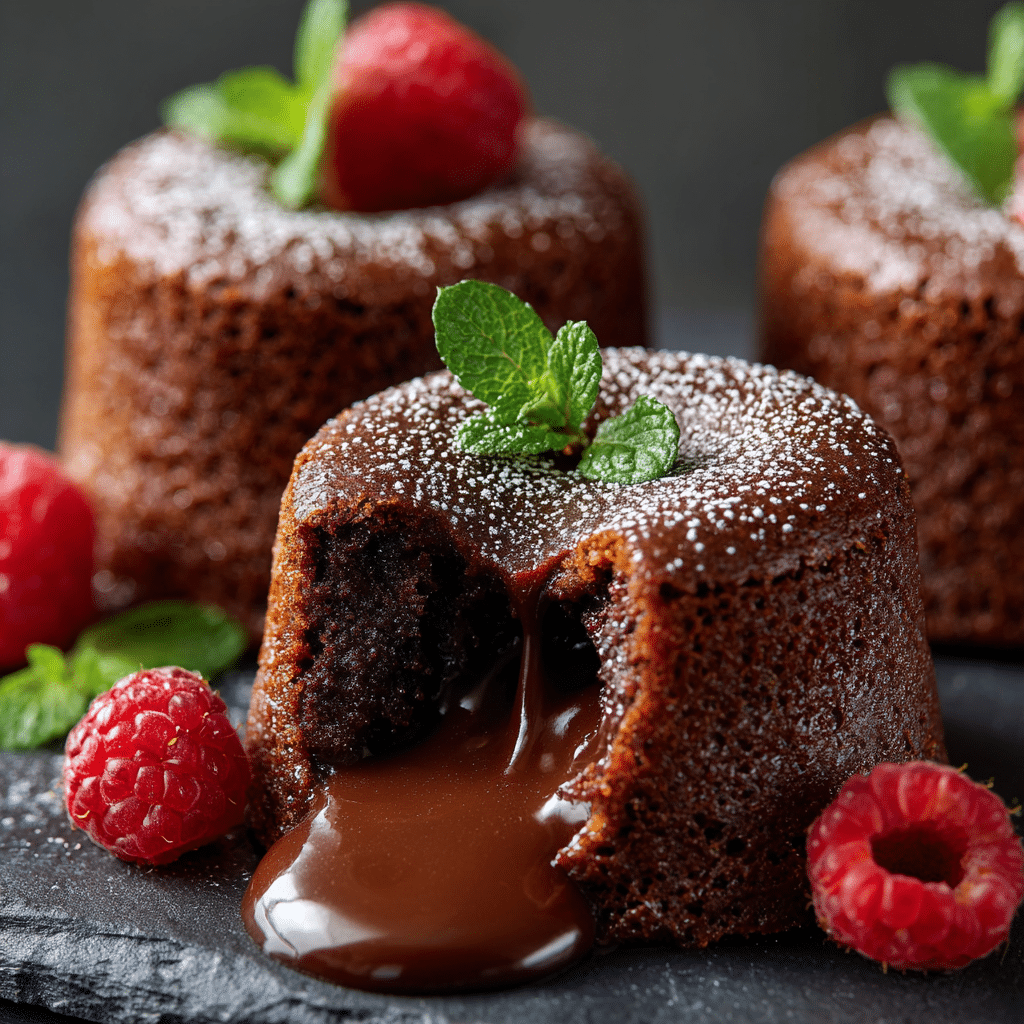 Chocolate Lava Mini Cakes Recipe - Recipe Image
