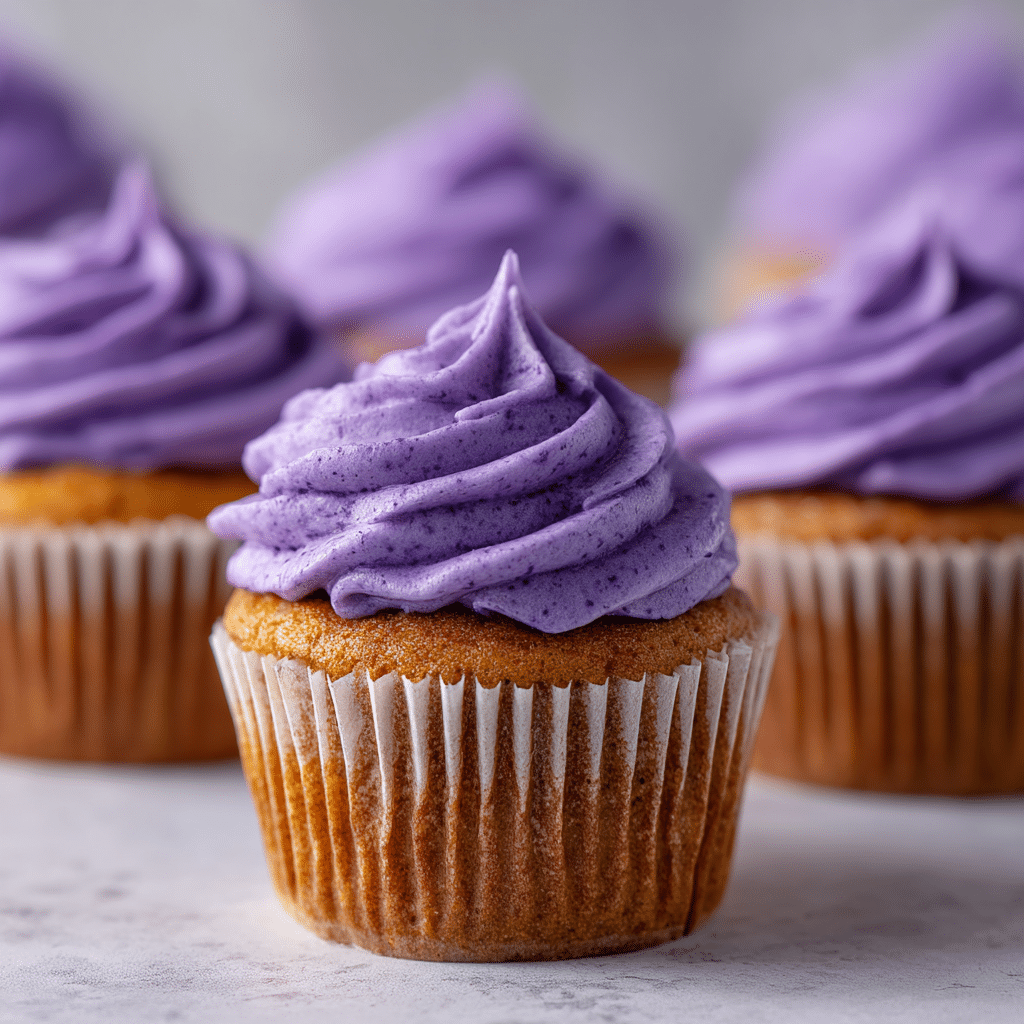 Purple Sweet Potato Cupcakes Recipe - Recipe Image