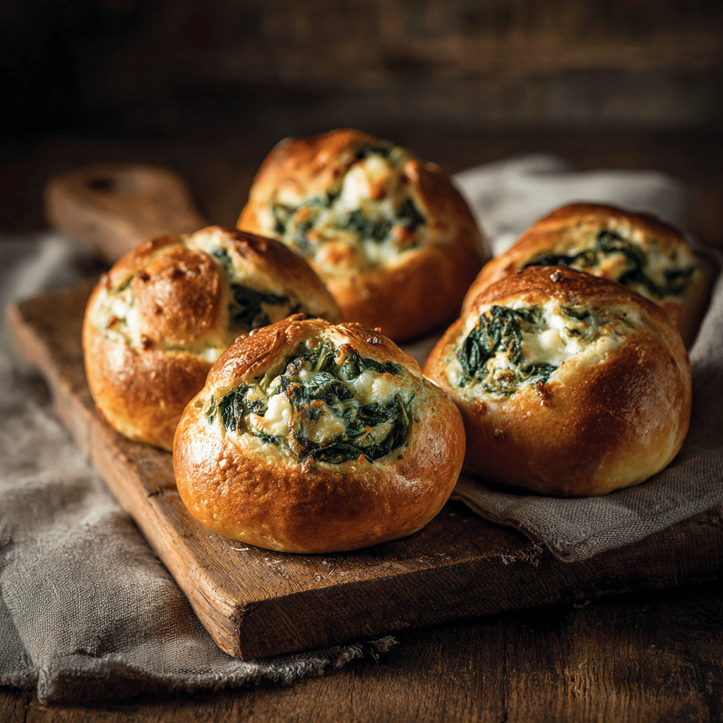 Cheesy Spinach Stuffed Rolls Recipe - Recipe Image