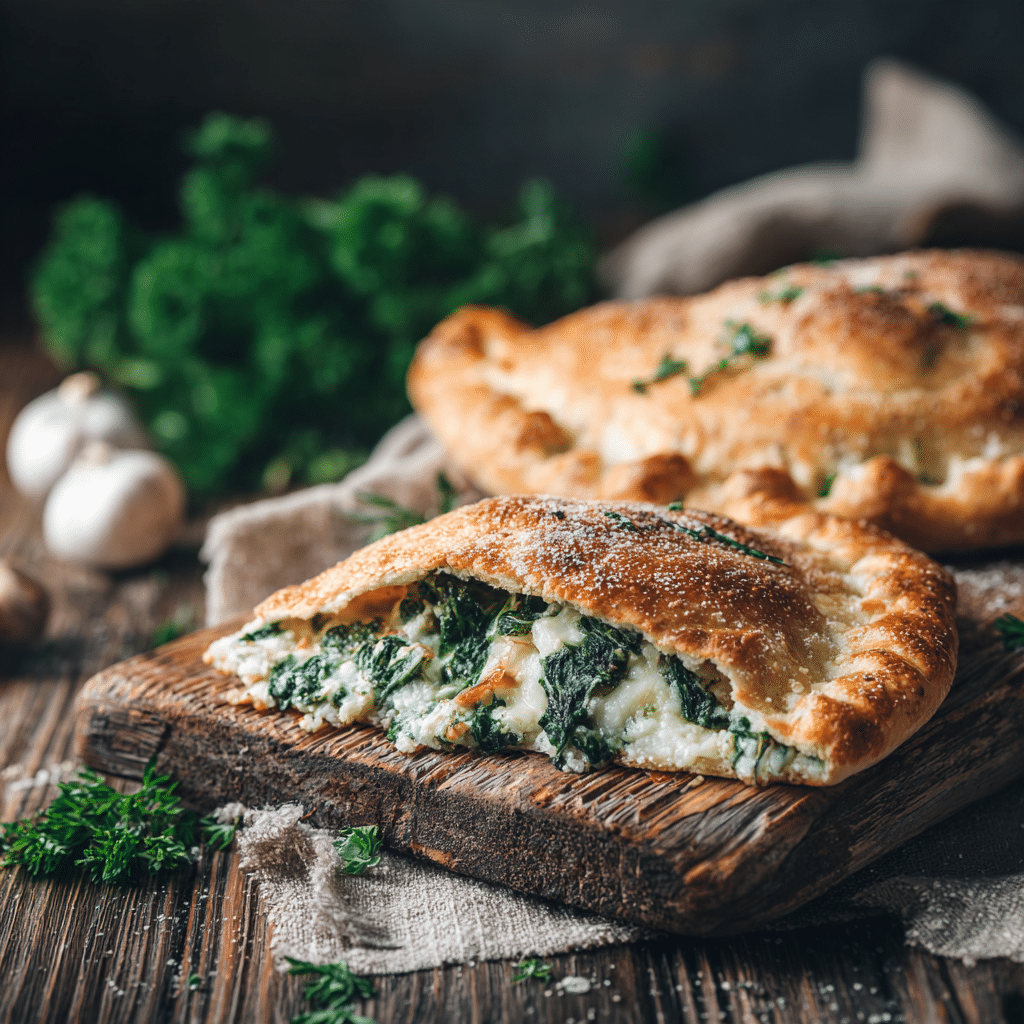 Spinach Ricotta Calzone Recipe - Recipe Image
