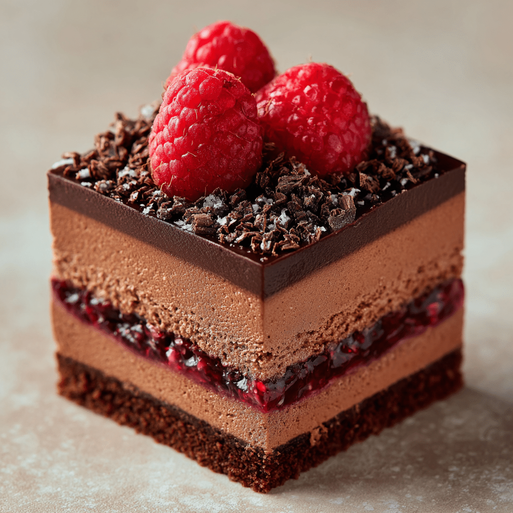 No-Bake Raspberry Chocolate Mousse Cups Recipe - Recipe Image