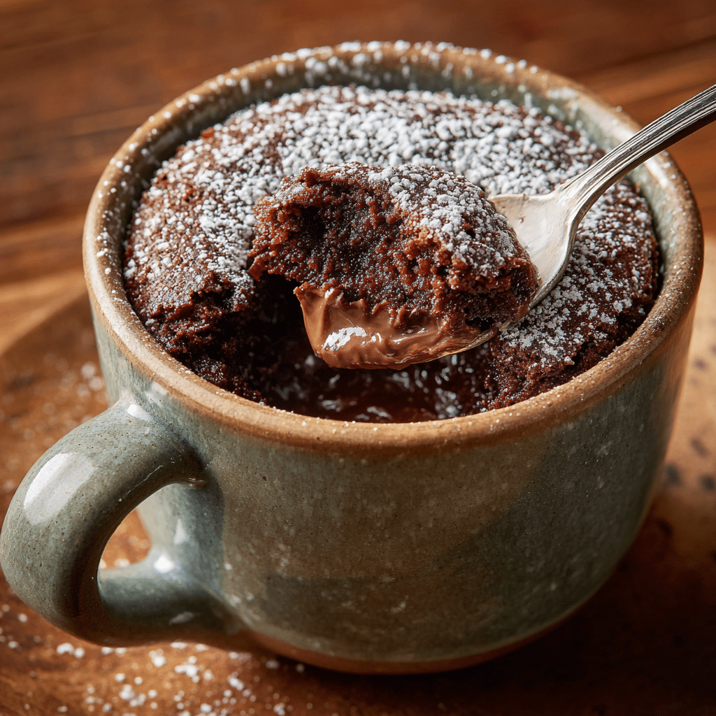Nutella Mug Cake Recipe - Recipe Image