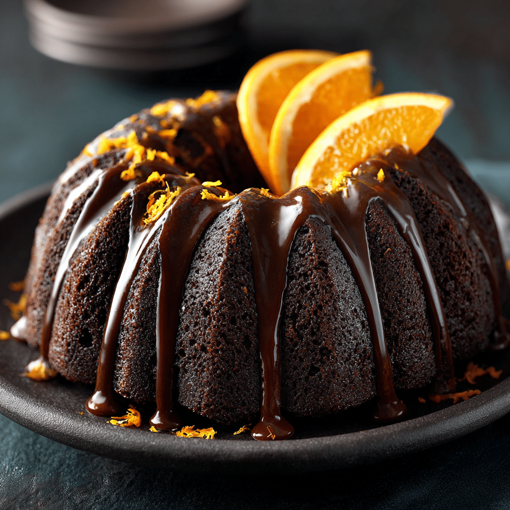 Orange Chocolate Bundt Cake Recipe - Recipe Image
