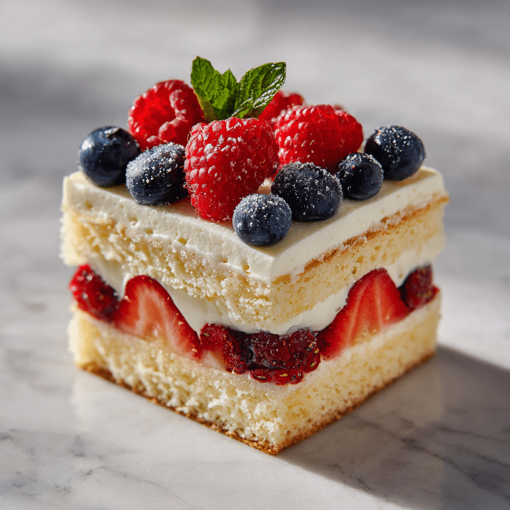 Mixed Berry Mascarpone Cake Recipe - Recipe Image