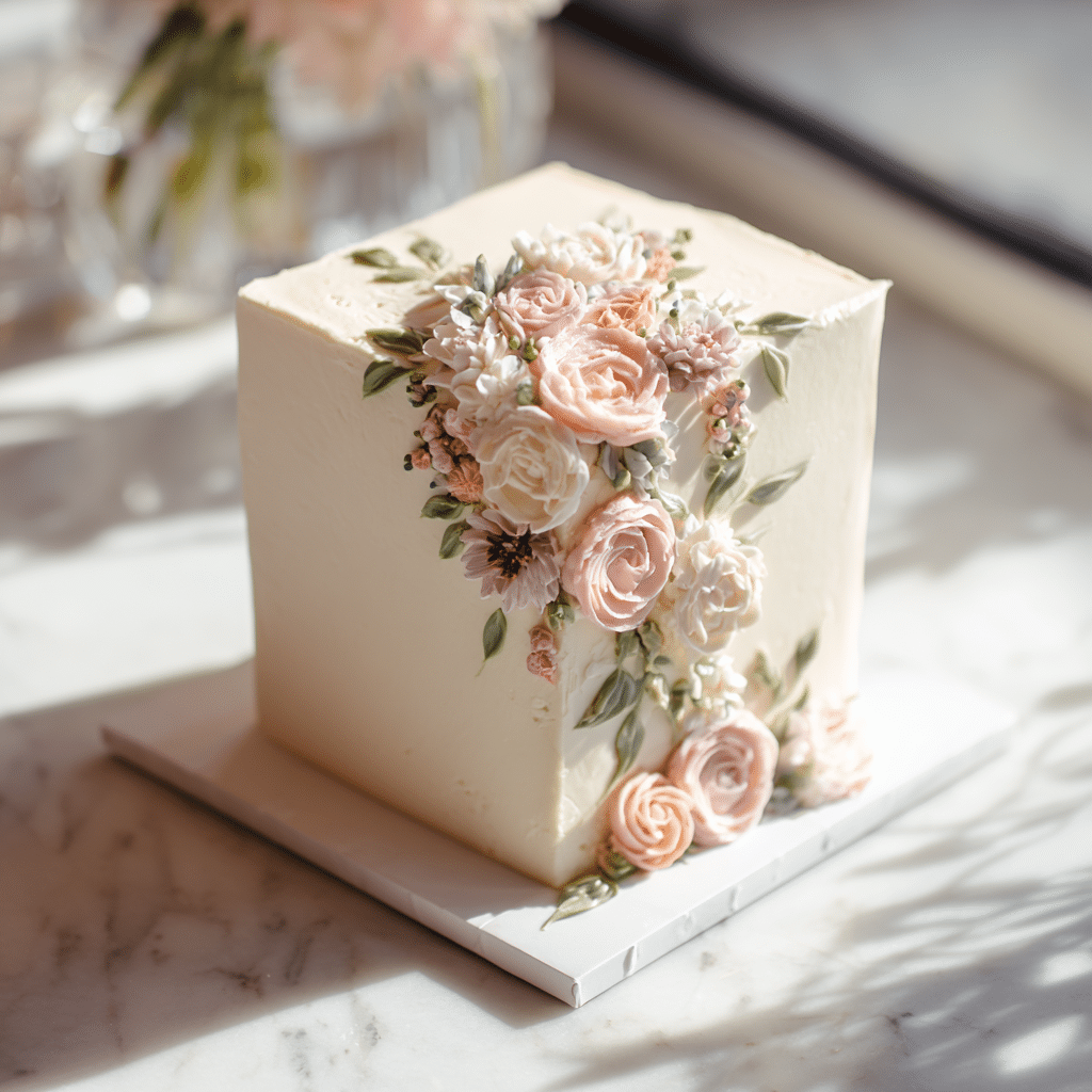 Baby in Bloom Vanilla Floral Cake Recipe - Recipe Image