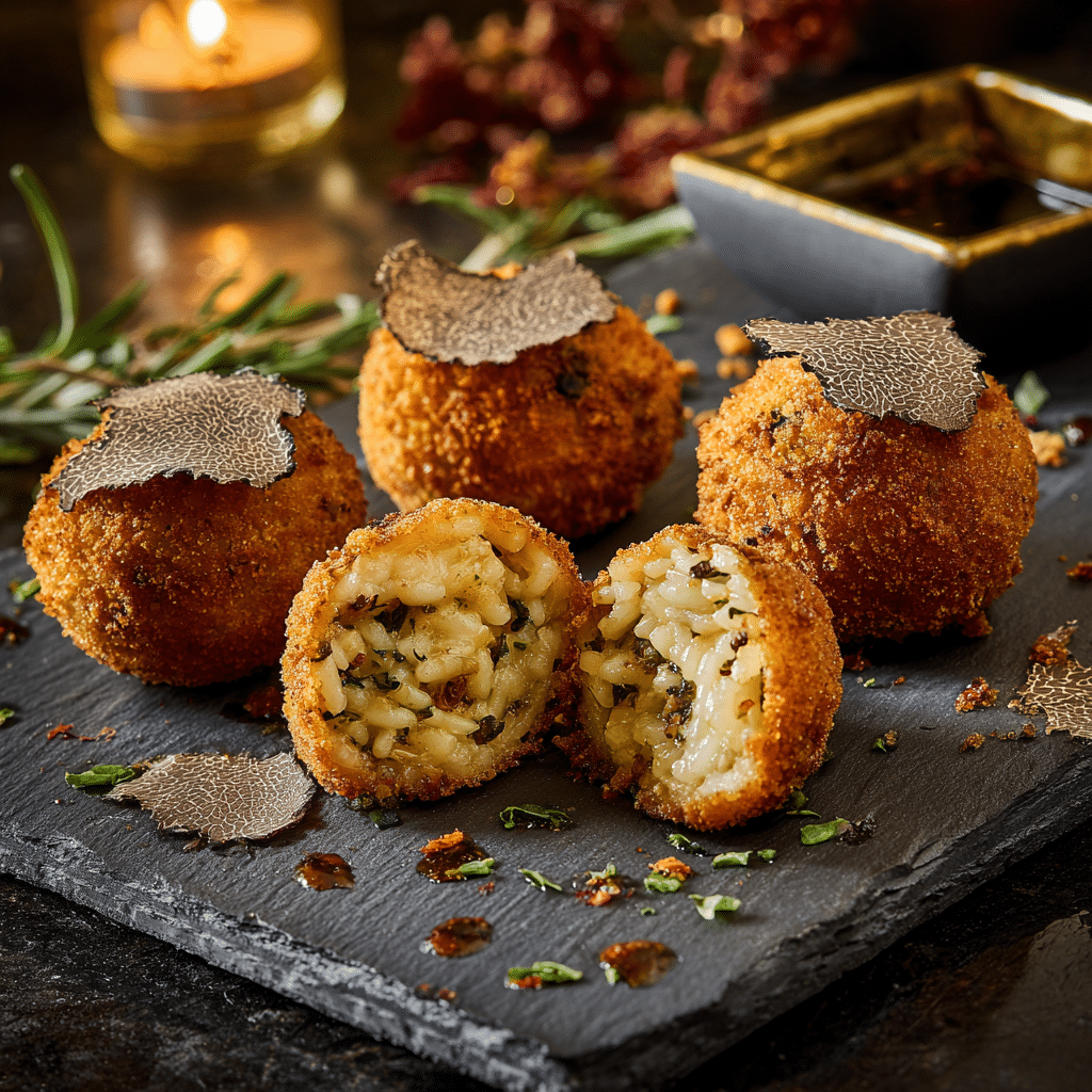 Truffle Mushroom Arancini Recipe - Recipe Image