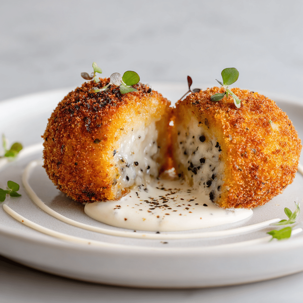 Truffle Parmesan Risotto Arancini Dome Recipe - Recipe Image