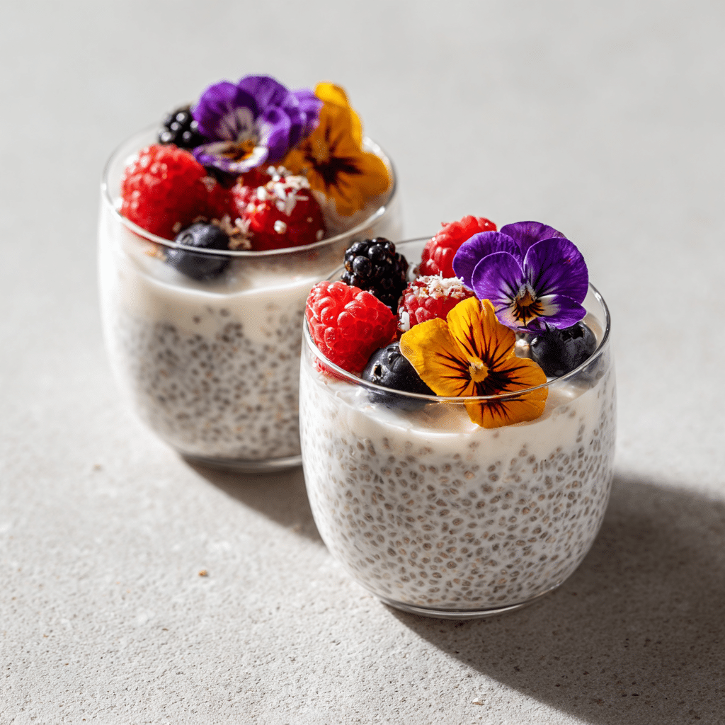 Silky Vanilla Chia Cream Cups Recipe - Recipe Image