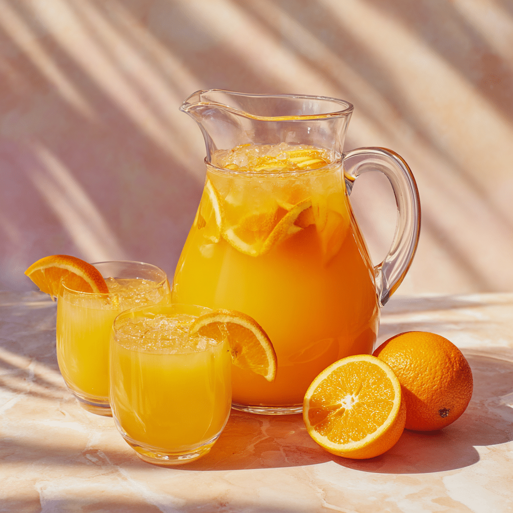 Orange Creamsicle Glow Punch Recipe - Recipe Image