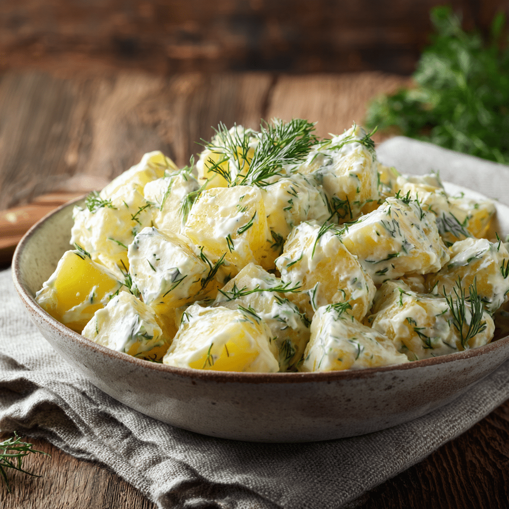 Creamy Potato & Dill Salad Recipe - Recipe Image