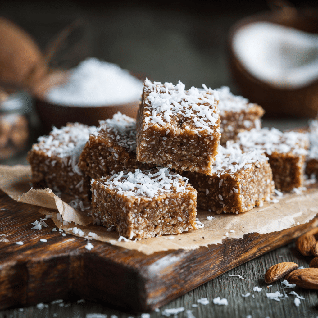 Coconut Date Energy Squares Recipe - Recipe Image