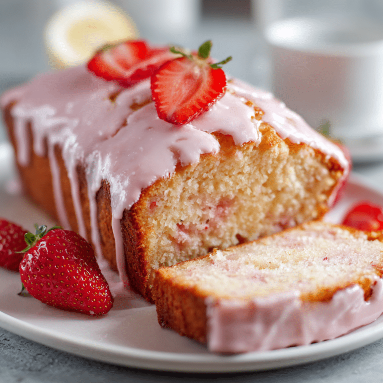 Strawberry Lemonade Loaf Cake Recipe