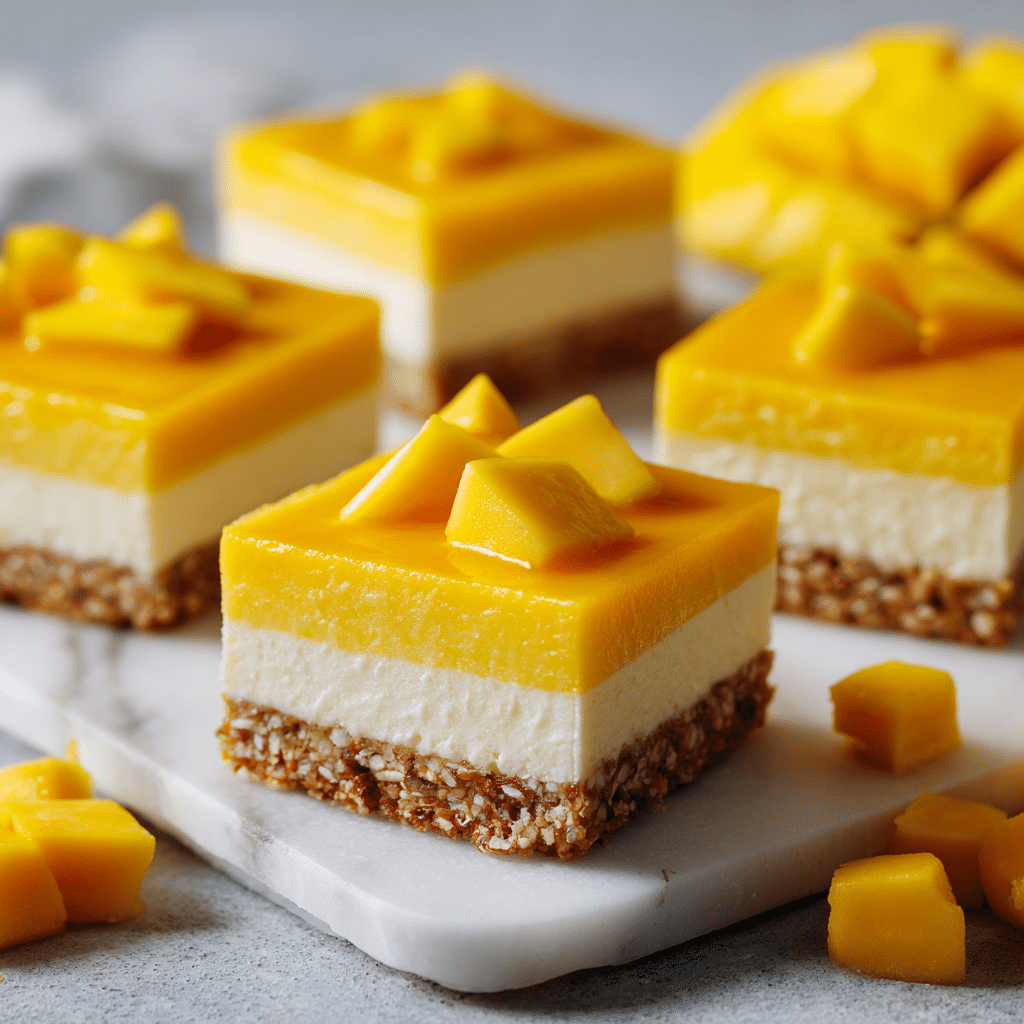Mango Coconut Cheesecake Bars Recipe
