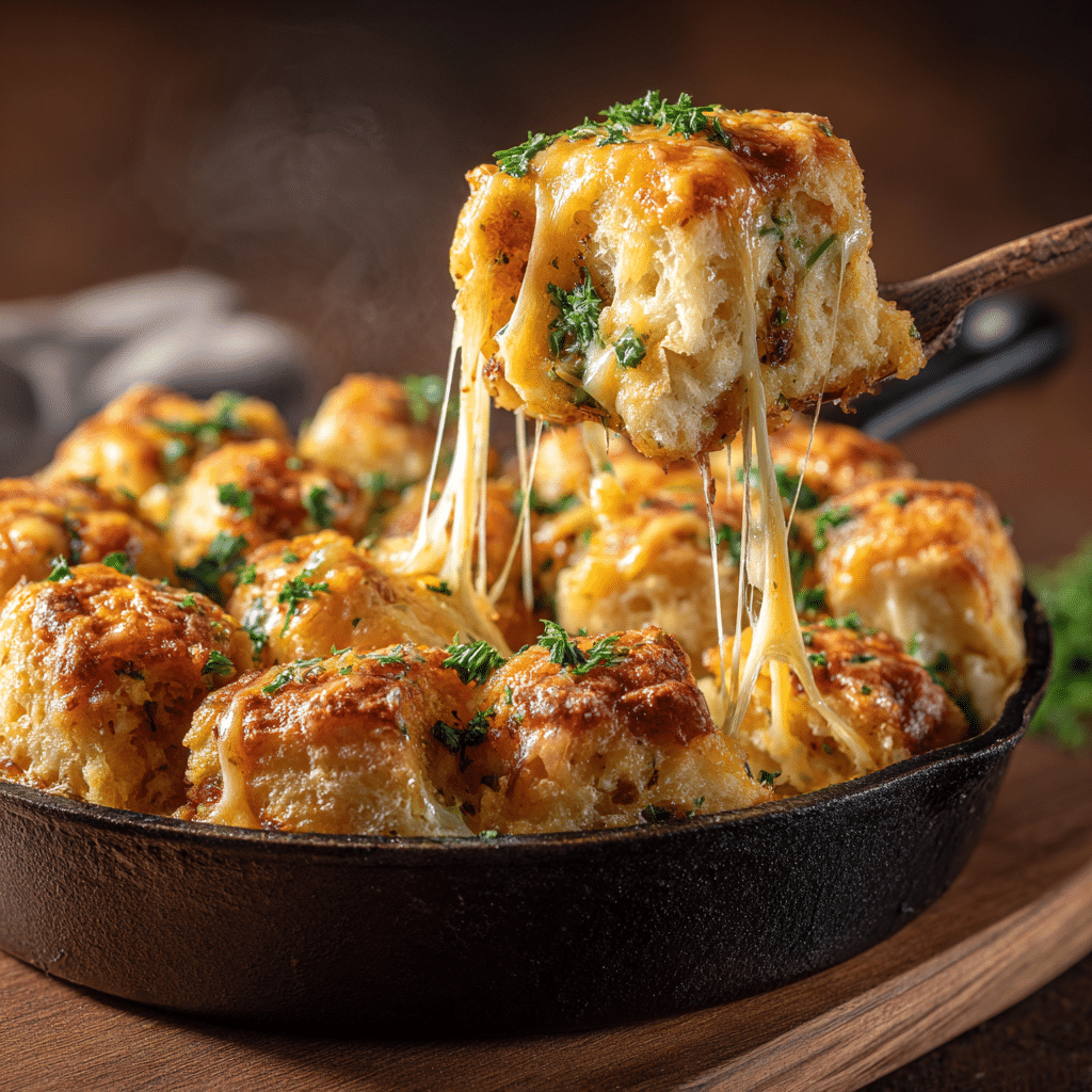 Cheesy Garlic Pull-Apart Muffins Recipe