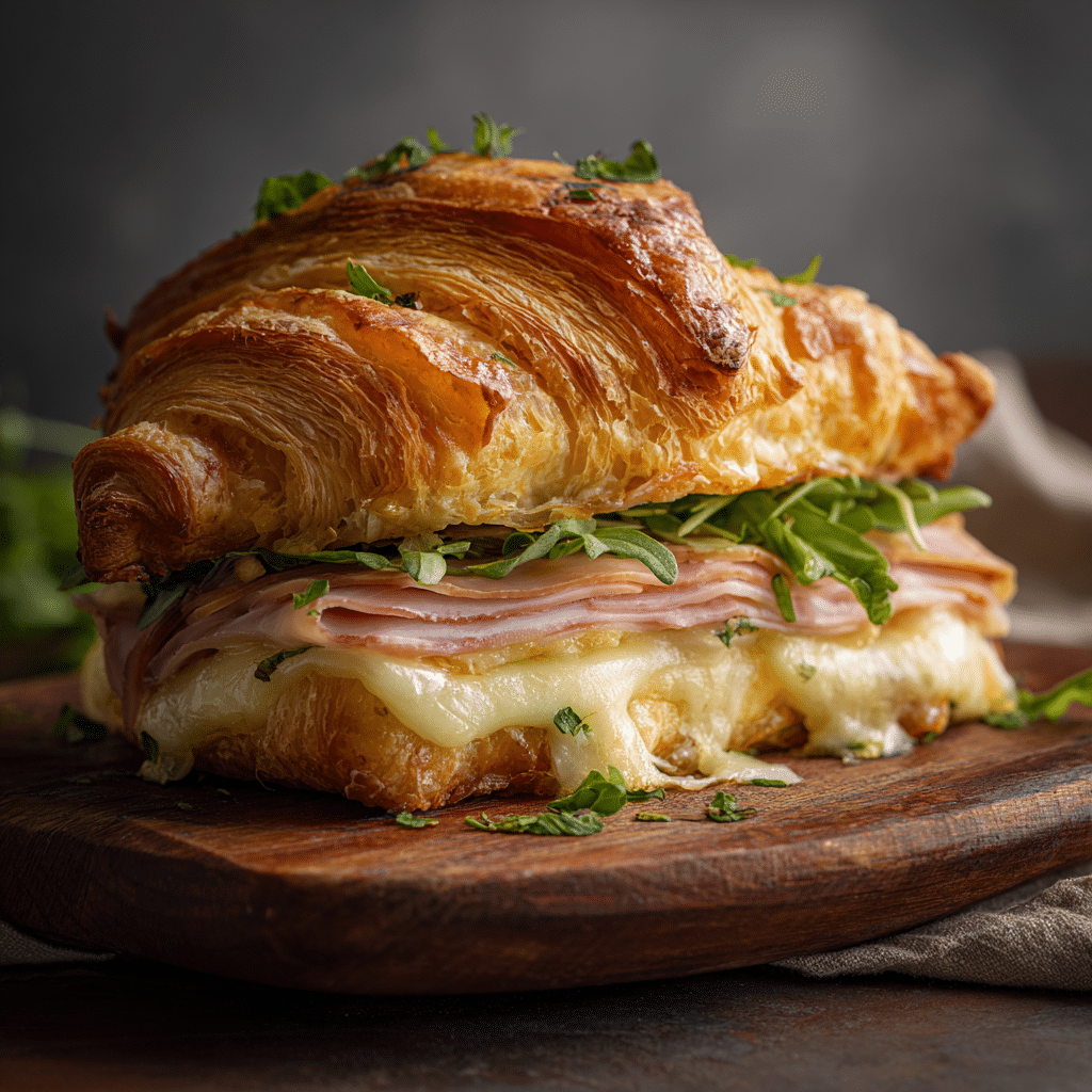 Savory Croissant Sandwich Bake Recipe - Recipe Image