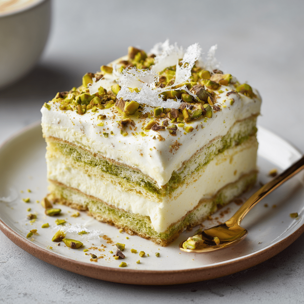 white chocolate pistachio tiramisu Recipe