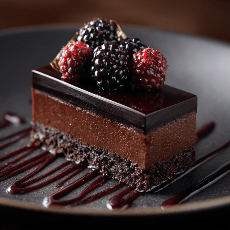 Mocha Malbec Torte: A Rich Fusion of Chocolate and Wine Recipe
