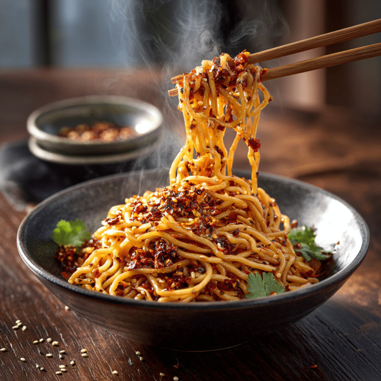 Crispy Chili Oil Noodles Recipe