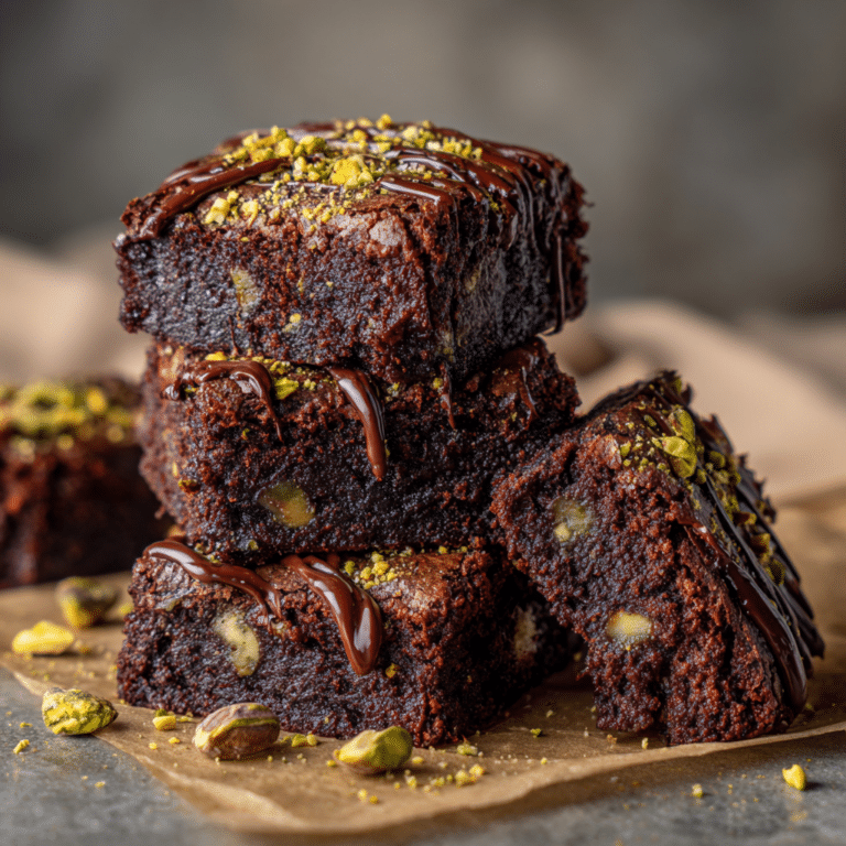 Dubai Chocolate Pistachio Brownies Recipe