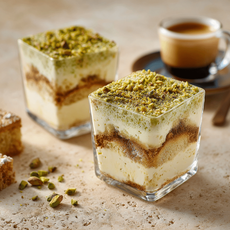 Pistachio Tiramisu Cups Recipe