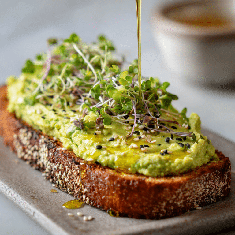 Avocado Hummus Toast Recipe