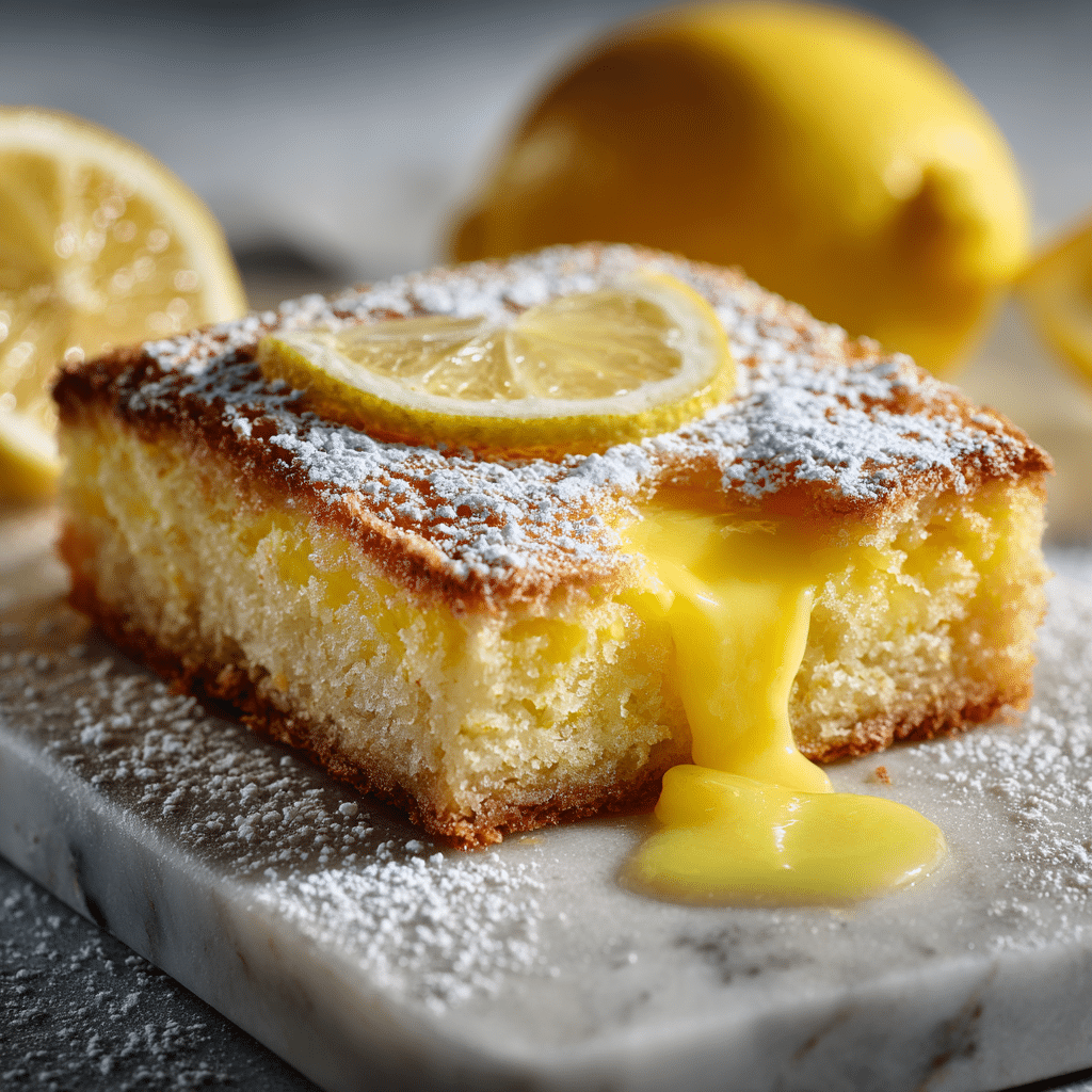 Ooey Gooey Lemon Cake Recipe