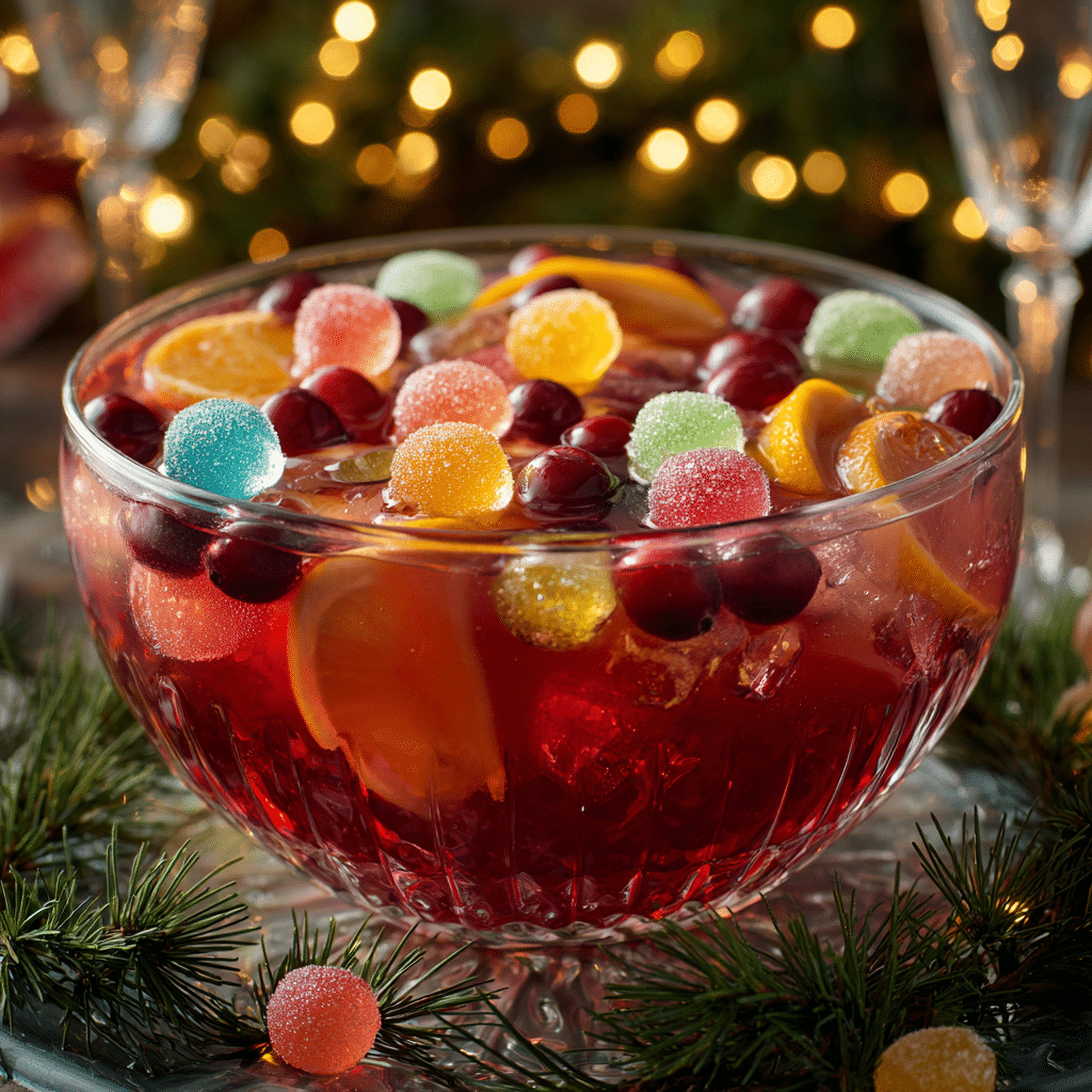 Gumdrop Christmas Punch: Festive Flavor in Every Sip Recipe