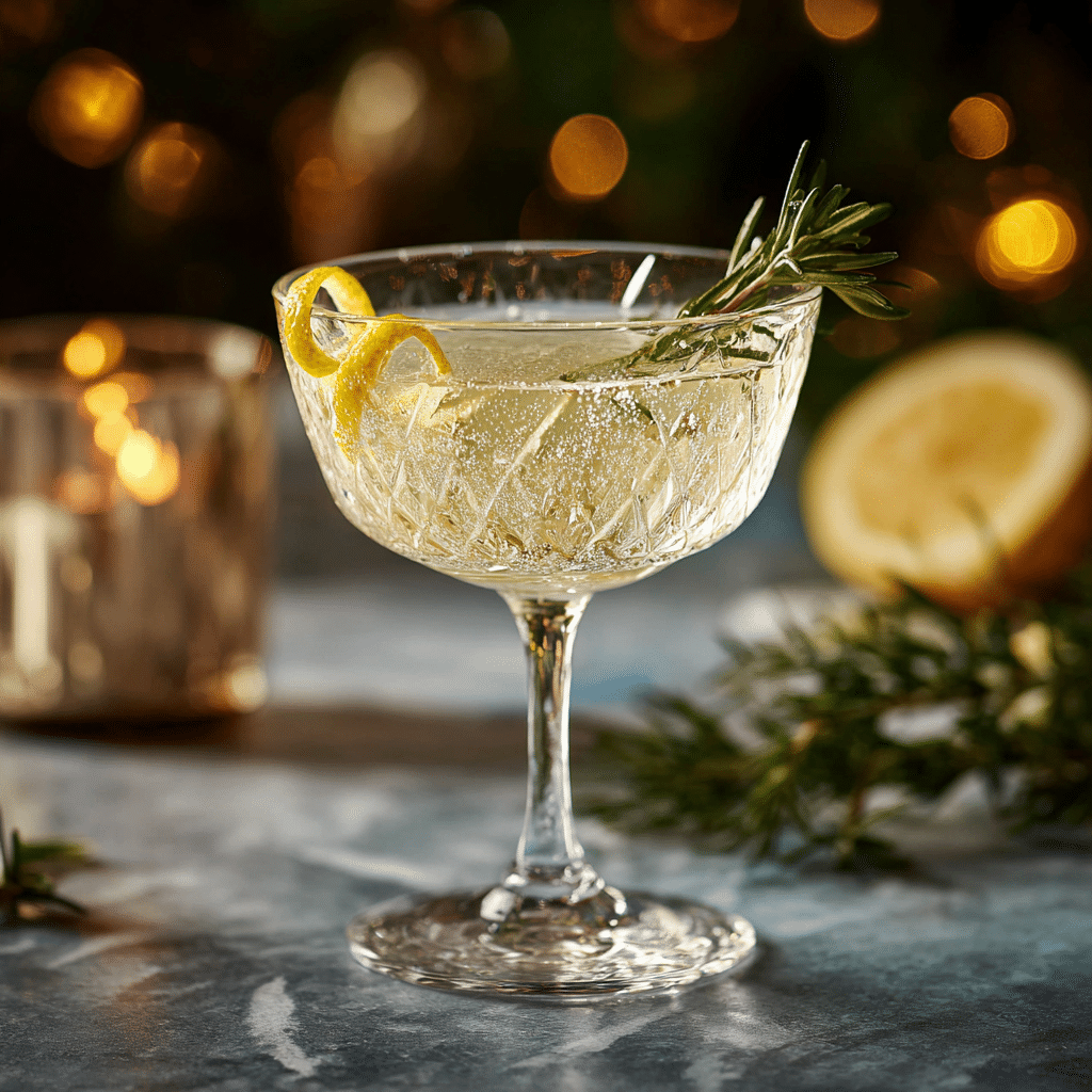 Elderflower Winter Gin Cocktail for Cozy Celebrations Recipe